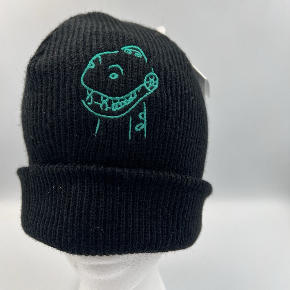 NEW! Neff x Disney Parks Pixar Toy Story Rex Adult Beanie Hat Black Embroidered